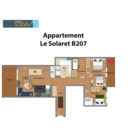 Le Solaret B207 דירה *